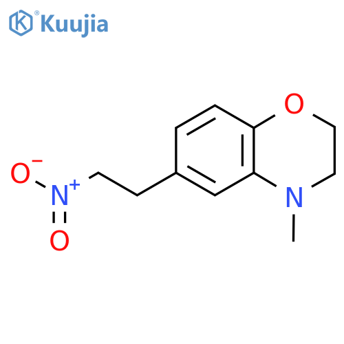 4-methyl-6-(2-nitroethyl)-3,4-dihydro-2H-1,4-benzoxazine structure