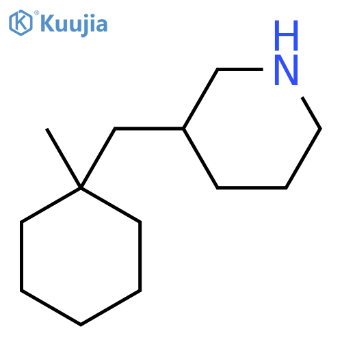 3-(1-methylcyclohexyl)methylpiperidine structure