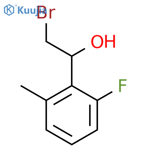 2-bromo-1-(2-fluoro-6-methylphenyl)ethan-1-ol structure