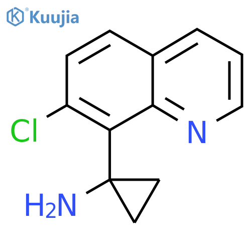 1-(7-chloroquinolin-8-yl)cyclopropan-1-amine structure
