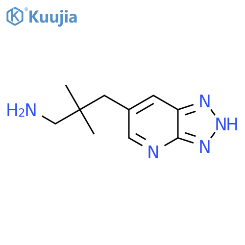 2,2-dimethyl-3-{3H-1,2,3triazolo4,5-bpyridin-6-yl}propan-1-amine structure