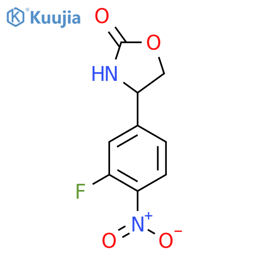 4-(3-fluoro-4-nitrophenyl)-1,3-oxazolidin-2-one structure