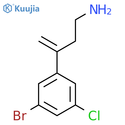 3-(3-bromo-5-chlorophenyl)but-3-en-1-amine structure