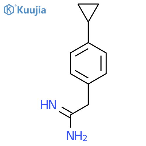 2-(4-cyclopropylphenyl)ethanimidamide structure