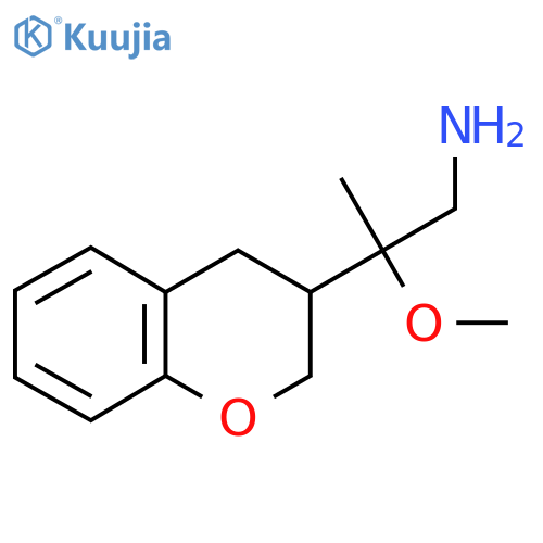 2-(3,4-dihydro-2H-1-benzopyran-3-yl)-2-methoxypropan-1-amine structure