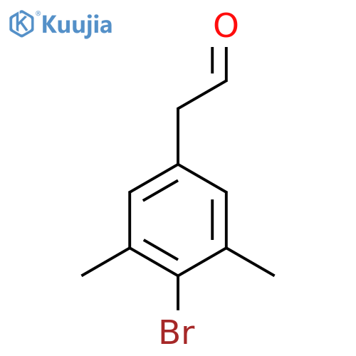 2-(4-bromo-3,5-dimethylphenyl)acetaldehyde structure