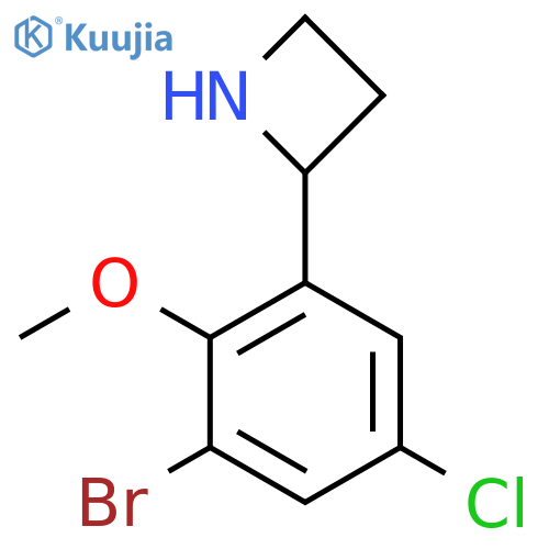 2-(3-bromo-5-chloro-2-methoxyphenyl)azetidine structure