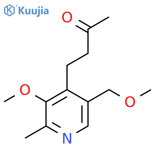 4-3-methoxy-5-(methoxymethyl)-2-methylpyridin-4-ylbutan-2-one structure