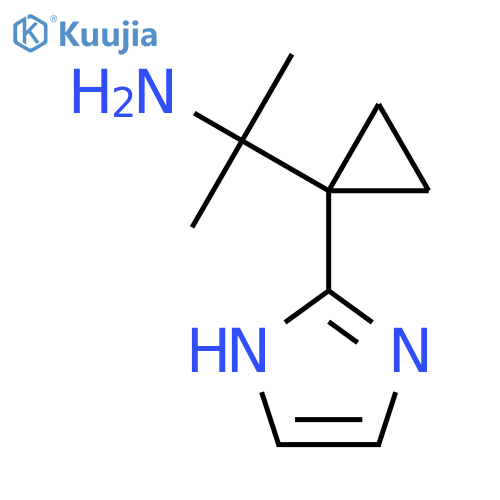 2-1-(1H-imidazol-2-yl)cyclopropylpropan-2-amine structure