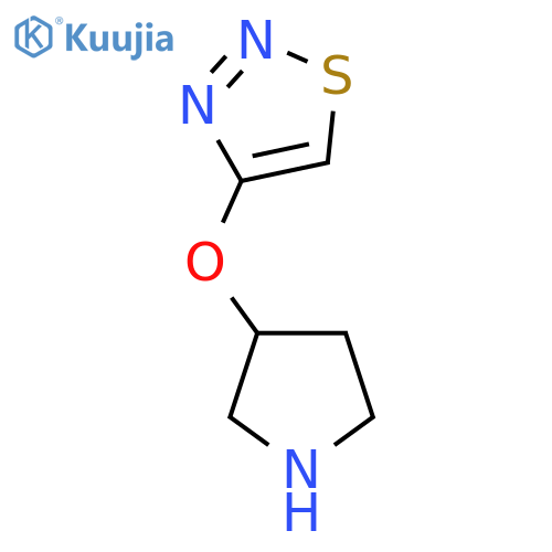 4-(pyrrolidin-3-yloxy)-1,2,3-thiadiazole structure