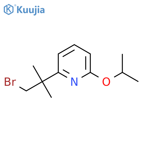 2-(1-bromo-2-methylpropan-2-yl)-6-(propan-2-yloxy)pyridine structure