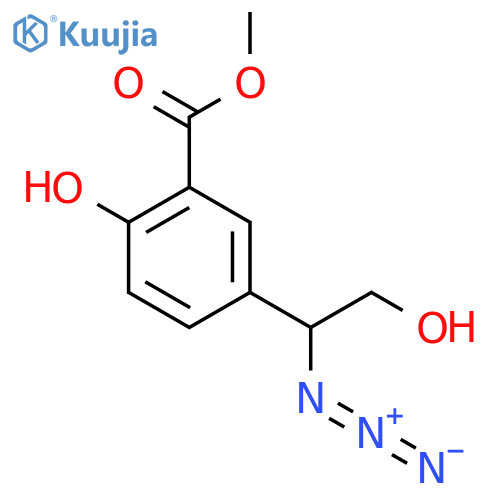 methyl 5-(1-azido-2-hydroxyethyl)-2-hydroxybenzoate structure