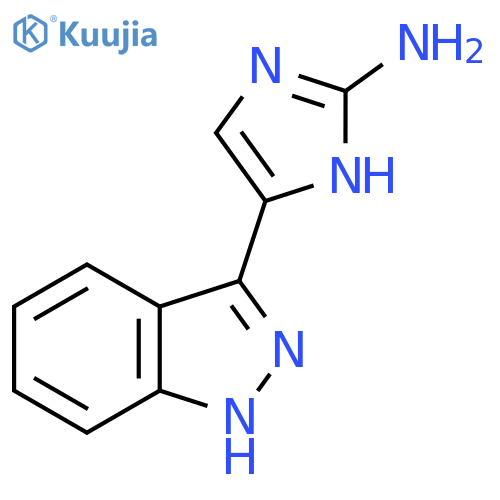 5-(1H-indazol-3-yl)-1H-imidazol-2-amine structure