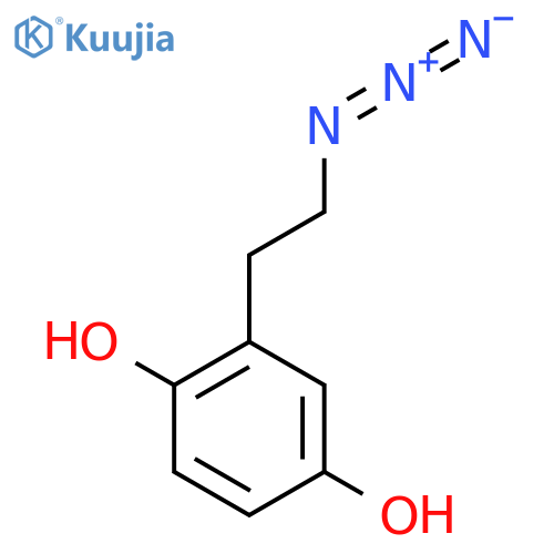 2-(2-azidoethyl)benzene-1,4-diol structure
