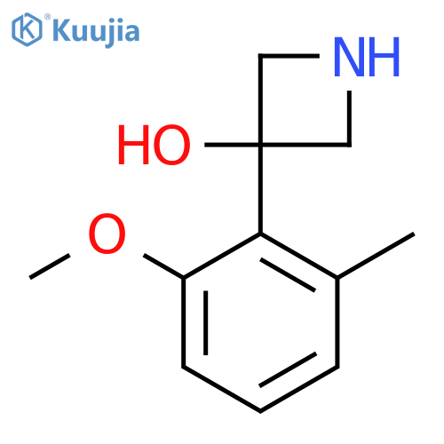 3-(2-methoxy-6-methylphenyl)azetidin-3-ol structure