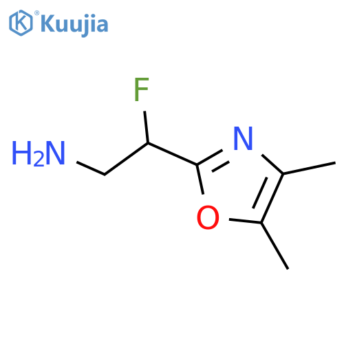 2-(dimethyl-1,3-oxazol-2-yl)-2-fluoroethan-1-amine structure