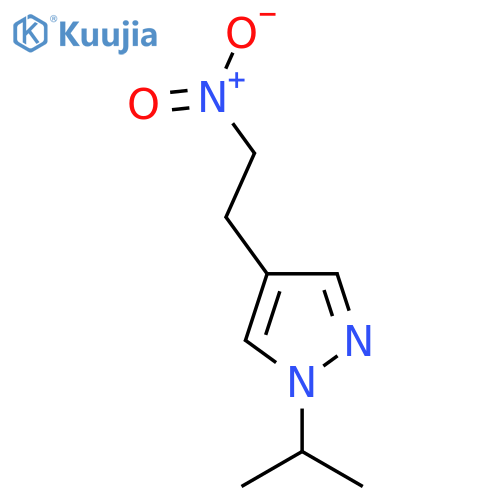 4-(2-nitroethyl)-1-(propan-2-yl)-1H-pyrazole structure