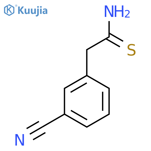 2-(3-cyanophenyl)ethanethioamide structure