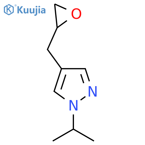 4-(oxiran-2-yl)methyl-1-(propan-2-yl)-1H-pyrazole structure