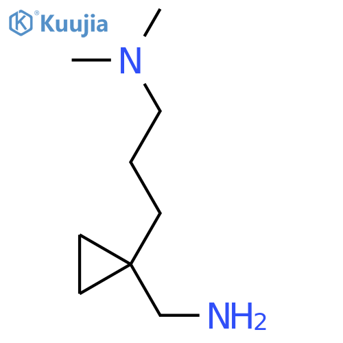 {1-3-(dimethylamino)propylcyclopropyl}methanamine structure