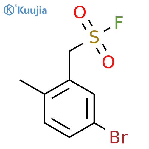 (5-bromo-2-methylphenyl)methanesulfonyl fluoride structure