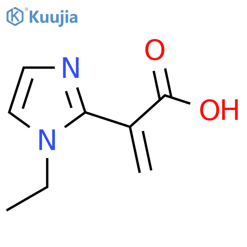2-(1-ethyl-1H-imidazol-2-yl)prop-2-enoic acid structure