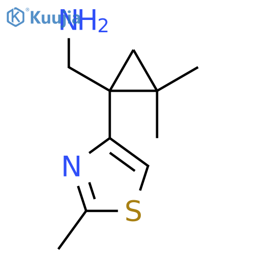 2,2-dimethyl-1-(2-methyl-1,3-thiazol-4-yl)cyclopropylmethanamine structure