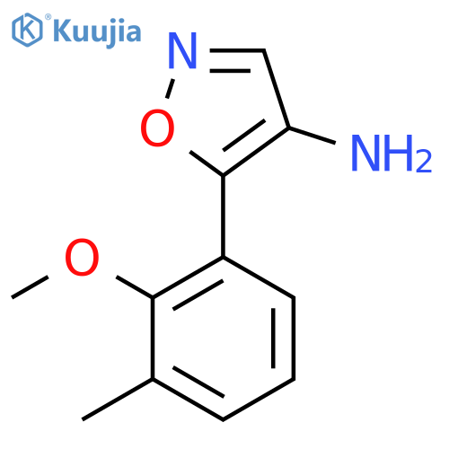 5-(2-methoxy-3-methylphenyl)-1,2-oxazol-4-amine structure