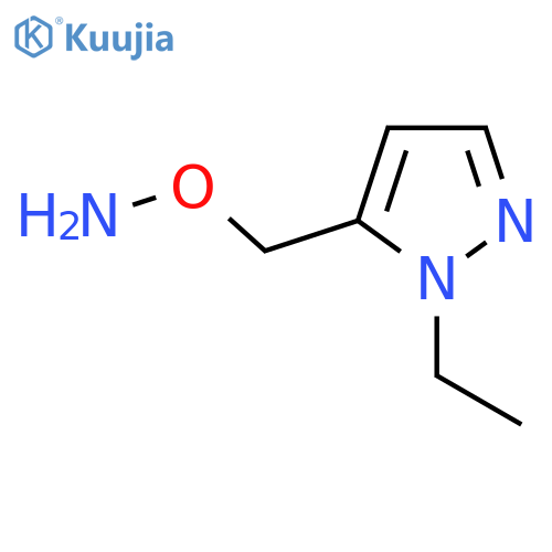 O-(1-ethyl-1H-pyrazol-5-yl)methylhydroxylamine structure