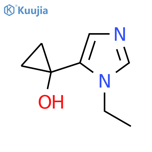 1-(1-ethyl-1H-imidazol-5-yl)cyclopropan-1-ol structure