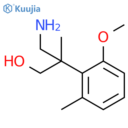 3-amino-2-(2-methoxy-6-methylphenyl)-2-methylpropan-1-ol structure
