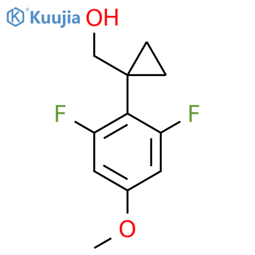 1-(2,6-difluoro-4-methoxyphenyl)cyclopropylmethanol structure
