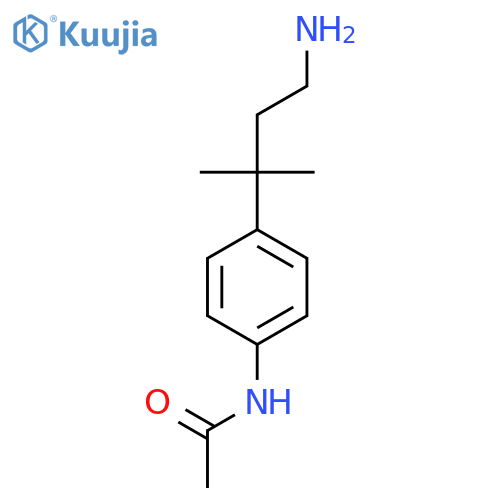 N-4-(4-amino-2-methylbutan-2-yl)phenylacetamide structure