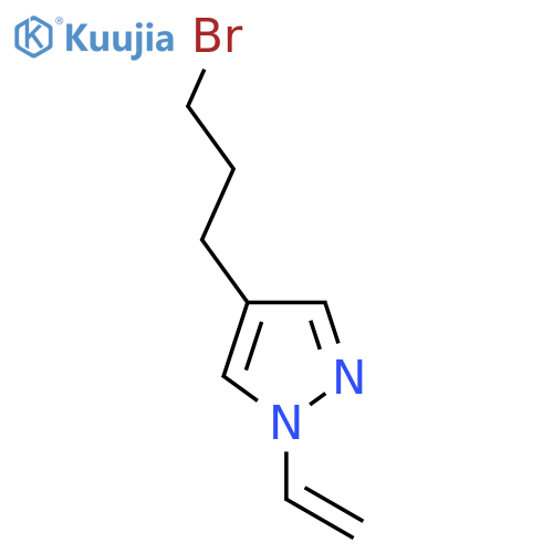 4-(3-bromopropyl)-1-ethenyl-1H-pyrazole structure