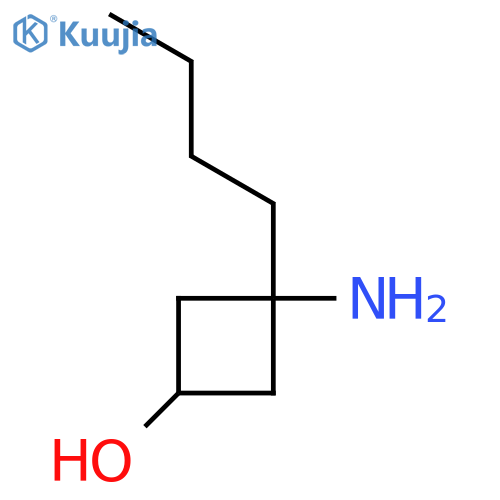 3-amino-3-butylcyclobutan-1-ol structure