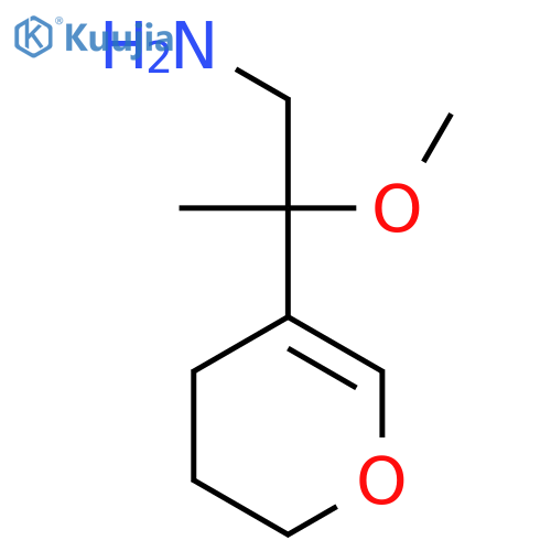 2-(3,4-dihydro-2H-pyran-5-yl)-2-methoxypropan-1-amine structure