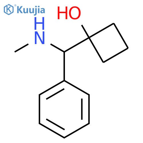 1-(methylamino)(phenyl)methylcyclobutan-1-ol structure