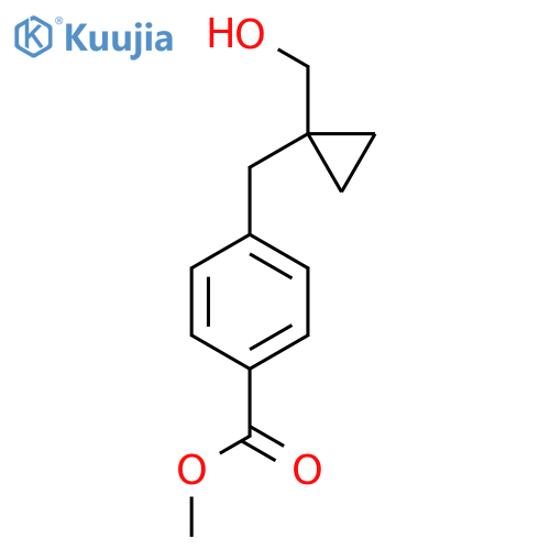methyl 4-{1-(hydroxymethyl)cyclopropylmethyl}benzoate structure