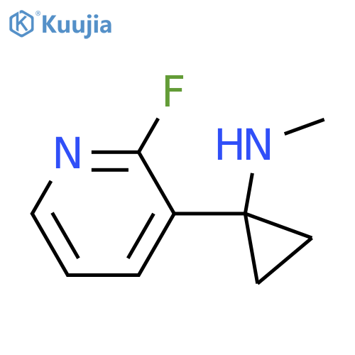 1-(2-fluoropyridin-3-yl)-N-methylcyclopropan-1-amine structure