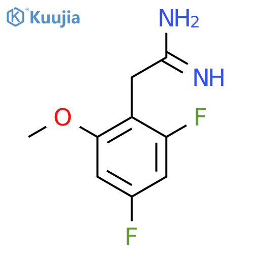 2-(2,4-difluoro-6-methoxyphenyl)ethanimidamide structure