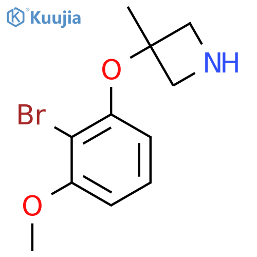3-(2-bromo-3-methoxyphenoxy)-3-methylazetidine structure