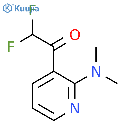 1-2-(dimethylamino)pyridin-3-yl-2,2-difluoroethan-1-one structure