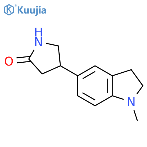 4-(1-methyl-2,3-dihydro-1H-indol-5-yl)pyrrolidin-2-one structure