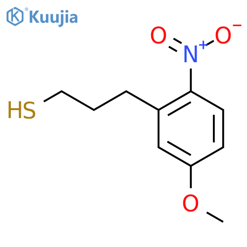 3-(5-methoxy-2-nitrophenyl)propane-1-thiol structure