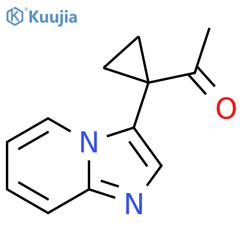1-(1-{imidazo1,2-apyridin-3-yl}cyclopropyl)ethan-1-one structure