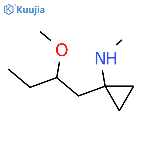 1-(2-methoxybutyl)-N-methylcyclopropan-1-amine structure