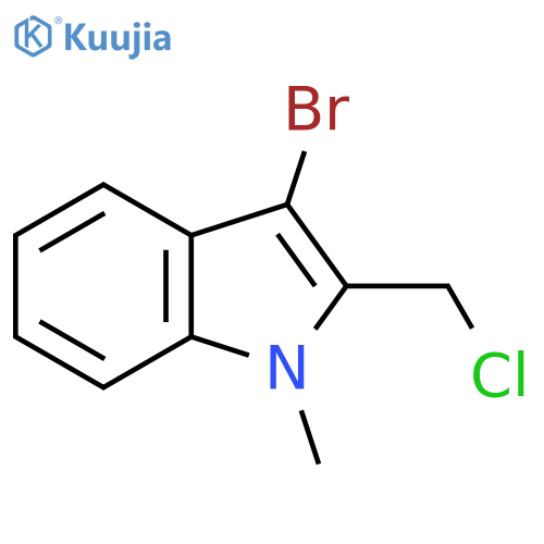3-bromo-2-(chloromethyl)-1-methyl-1H-indole structure