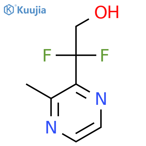 2,2-difluoro-2-(3-methylpyrazin-2-yl)ethan-1-ol structure