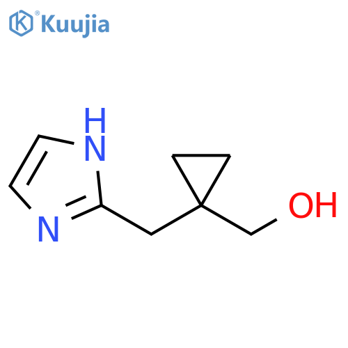 {1-(1H-imidazol-2-yl)methylcyclopropyl}methanol structure