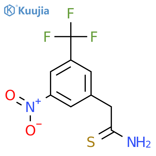 2-3-nitro-5-(trifluoromethyl)phenylethanethioamide structure